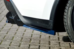 Black Gloss Performance Rear Bumper Side Flaps / Splitters For Tesla Model Y Performance 2020+
