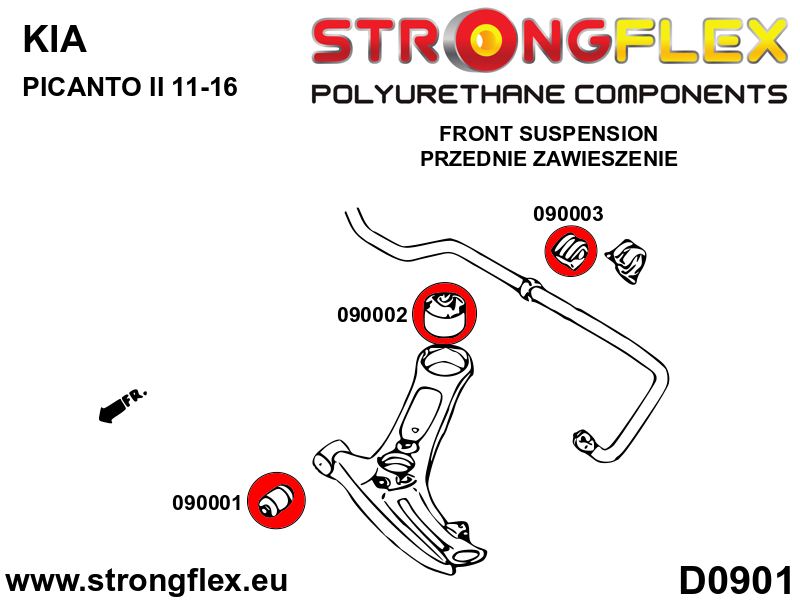 090001A: Vorderachse Querlenker vordere Buchse SPORT - Image 2