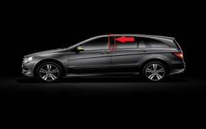 NEW GENUINE MERCEDES BENZ R CLASS W251 FRONT DOOR B-PILLAR OUTSIDE BLACK LEFT A2516901389
