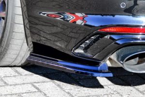 Black Gloss Performance Rear Bumper Side Flaps / Splitters For Audi RS5 B9 F5 17-20