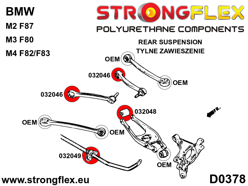 032048A: Rear lower arm - inner bushing SPORT - Image 2