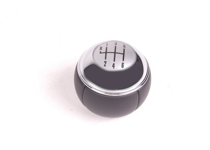 NEW GENUINE MINI R50 R52 R53 MANUAL 6 GEAR LEATHER CROME SHIFT KNOB 25117540842