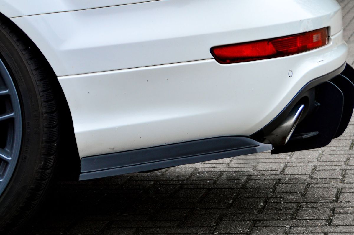 Black Gloss Performance Rear Bumper Side Flaps / Splitters For Audi Q7 4L 09-15 - Image 2