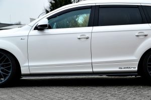 Black Gloss Performance Side skirts addons / Blades / diffusers / sill covers For Audi Q7 4L 09-15