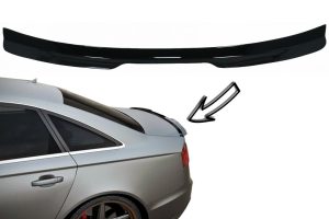 Trunk Spoiler suitable for Audi A6 C7 4G Sedan 4 Doors (2011-2018) Piano Black
