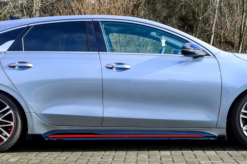 Performance Side skirts addons / Blades / diffusers / sill covers with Wing For Kia Pro Ceed 2018+ - Image 2