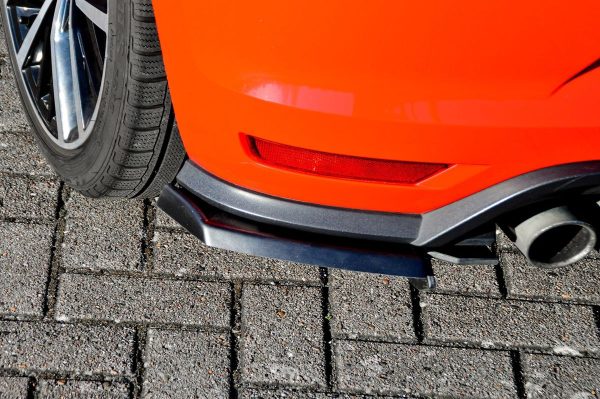 Black Gloss Performance Rear Bumper Side Flaps / Splitters For VW Polo GTI 6C 14-17 - Image 2