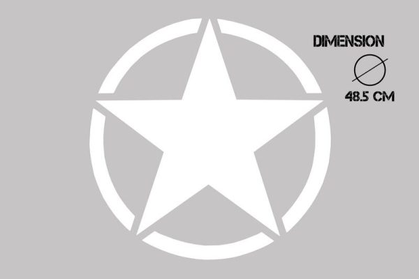 Sticker Star Universal suitable for Jeep Wrangler JK Truck or Other Cars White - Image 3