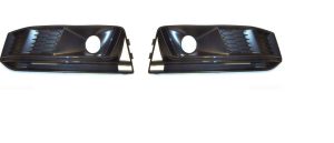 NEW GENUINE AUDI A4 16- S-LINE FRONT BUMPER DARK CHROME LOWER GRILL LEFT RIGHT