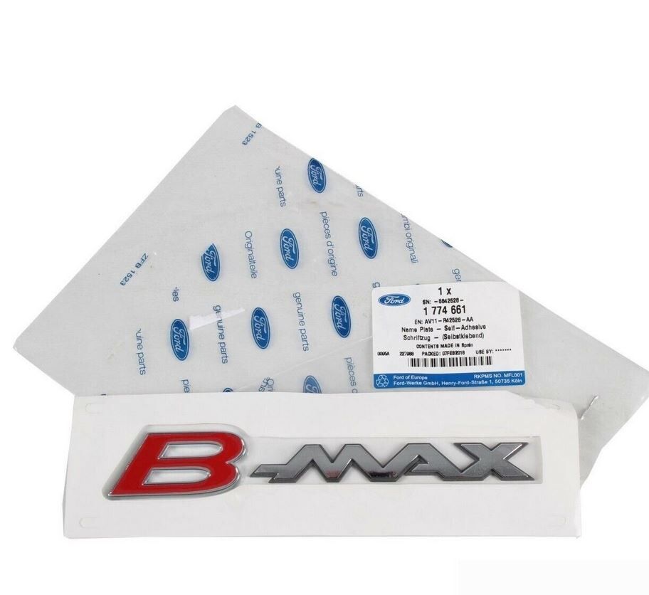 NEW GENUINE FORD B-MAX 12- REAR TAILGATE B-MAX INSCRIPTION BADGE EMBLEM 1774661 - Image 3