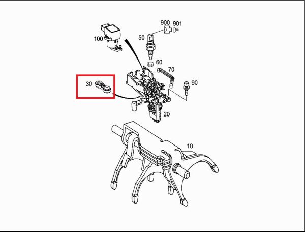 NEW GENUINE MERCEDES BENZ A CLASS W168 MANUAL GEARBOX BALL SOCKET A0009930161 - Image 2