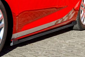 Performance Side skirts addons / Blades / diffusers / sill covers with Wing For Hyundai I30 N-Line 2021+