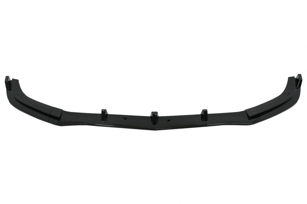 Front Bumper Spoiler Lip Extension suitable for Mercedes E-Class W212 S212 Facelift Sport Line (2013-2016) Piano Black - Image 2