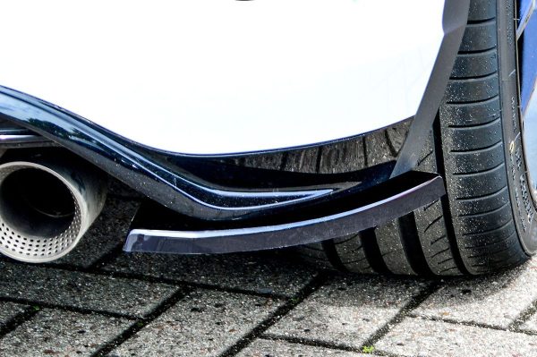 Black Gloss Performance Rear Bumper Side Flaps / Splitters For VW T-ROC R 19-21 - Image 2