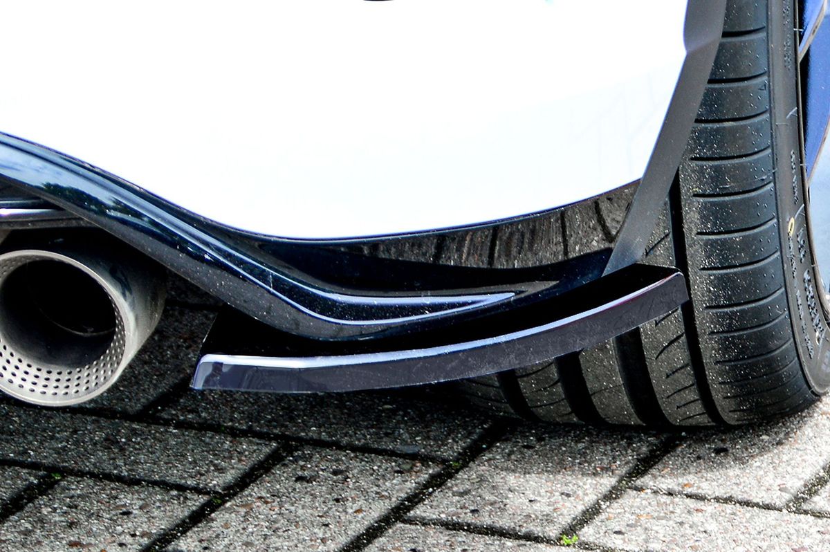 Black Gloss Performance Rear Bumper Side Flaps / Splitters For VW T-ROC R 19-21 - Image 2