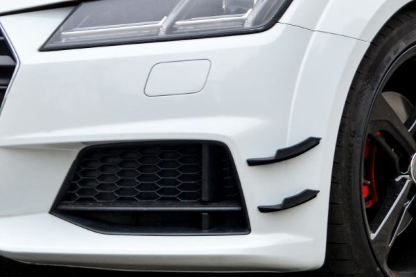 Front Bumper Side Flaps/ Fins/ Blades For Audi TT S-Line + TTS 8S 14-18