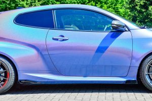 Performance Side skirts addons / Blades / diffusers / sill covers with Wing For Toyota Yaris GR 20-24