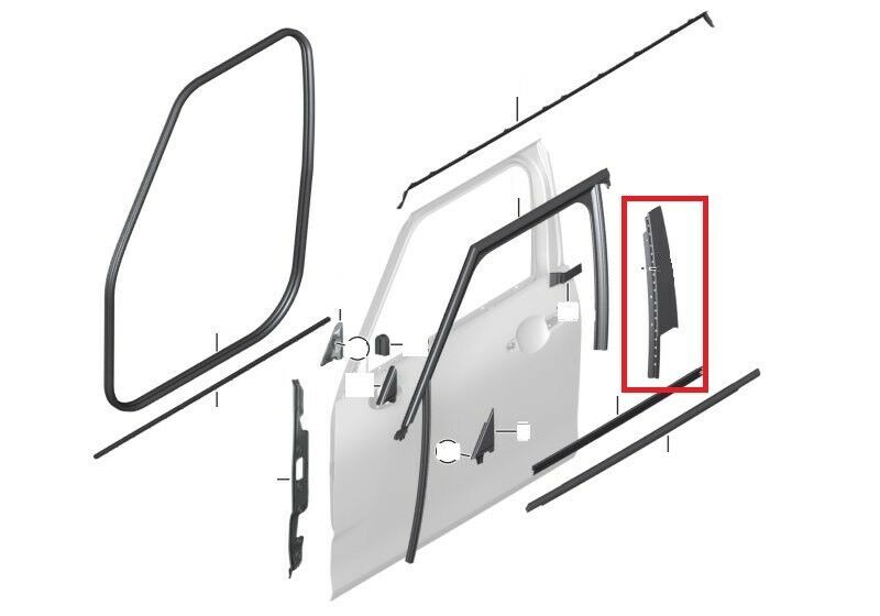 MINI NEW GENUINE CLUBMAN F54 DOOR COVER B COLUMN FRONT LEFT N/S 51337344191 - Image 2