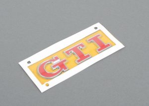 VOLKSWAGEN VW GOLF MK7 NEW GENUINE RED GTI LETTERING BADGE EMBLEM 5G0853675ACJZQ