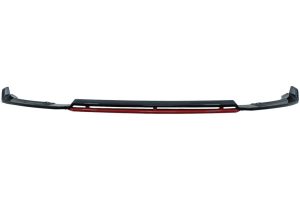 Front Bumper Lip Extension Spoiler suitable for VW Polo AW MK6 (2018-up) Piano Black & Red