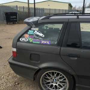 Performance Aerodynamic Duck Tail Rear door spoiler roof wing For BMW e36 Touring