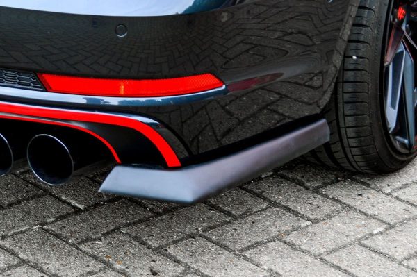 Black Gloss Performance Rear Bumper Side Flaps / Splitters For  Audi S4 B9 15-19