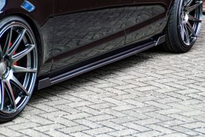 Performance Side skirts addons / Blades / diffusers / sill covers with Wing ForAudi A6 4F 04-11