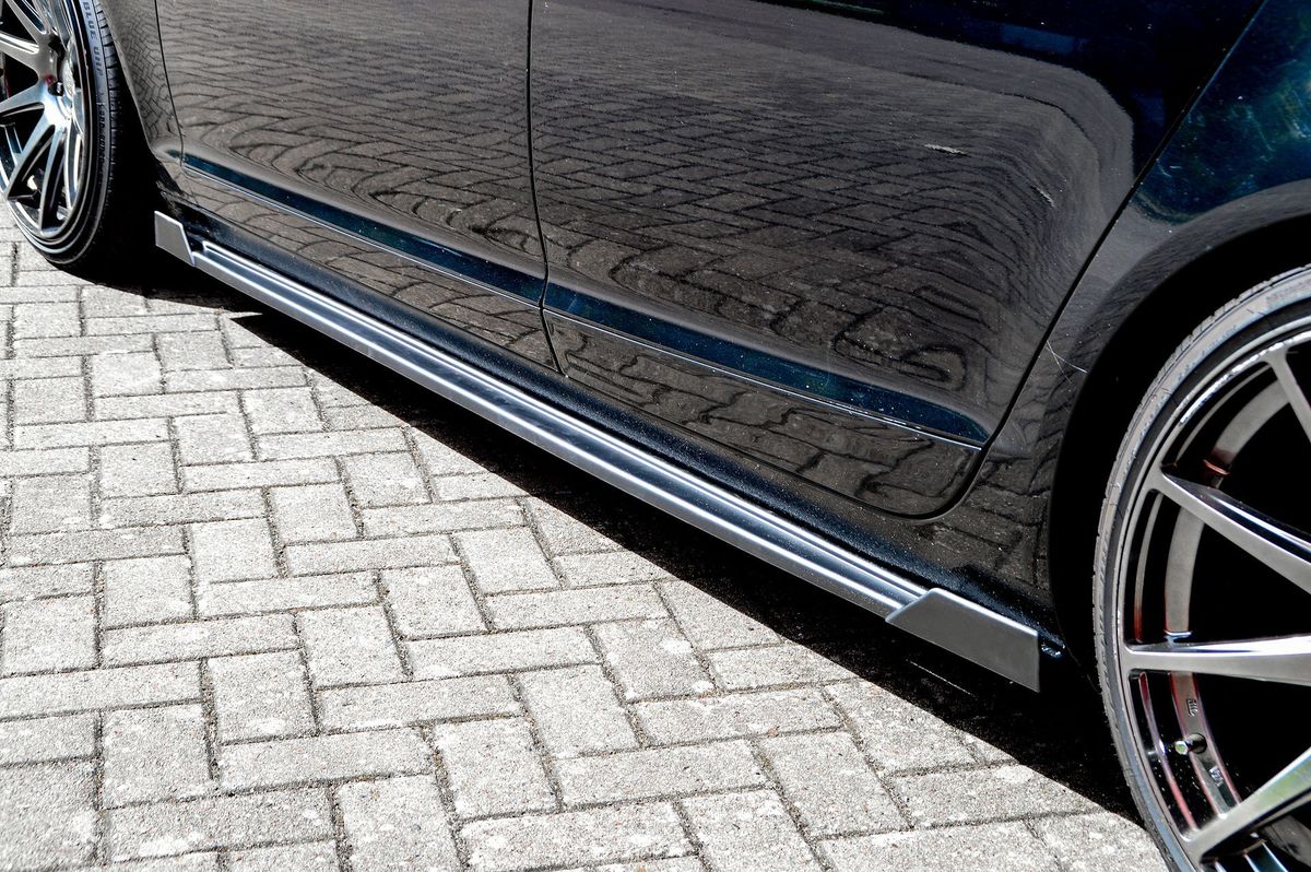 Performance Side skirts addons / Blades / diffusers / sill covers with Wing ForAudi A6 4F 04-11 - Image 3