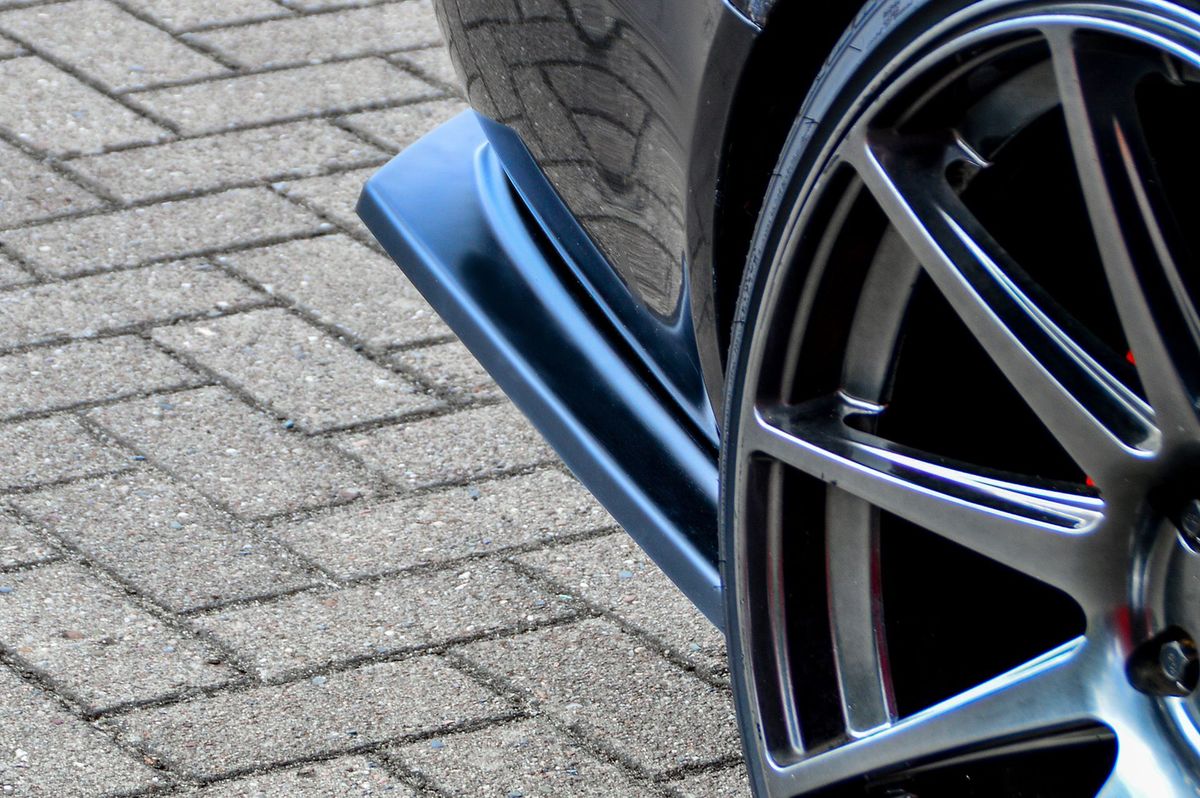 Black Gloss Performance Rear Bumper Side Flaps / Splitters For Audi A6 4F 04-08 - Image 3