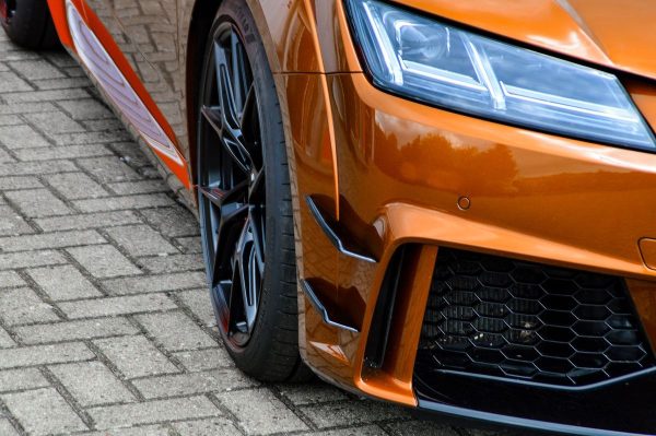 Front Bumper Side Flaps/ Fins/ Blades For Audi TT RS 8S pre-facelift 16-18 - Image 3