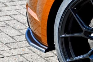 Black Gloss Performance Rear Bumper Side Flaps / Splitters For Audi TT RS 8S pre-facelift 16-18