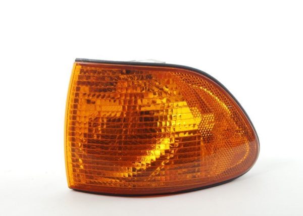 NEW BMW GENUINE E38 7 SERIES FRONT TURN SIGNAL INDICATORS YELLOW PAIR SET 63138361005 + 63138361006 - Image 2