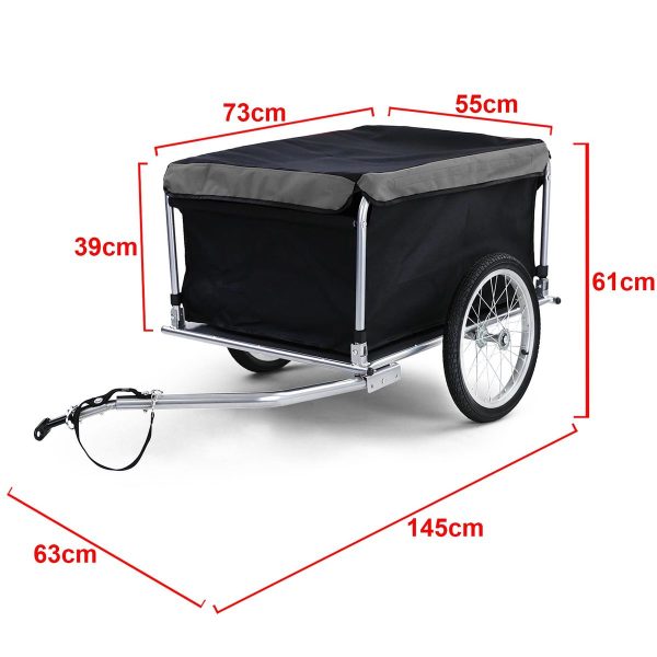 Bicycle Cargo Trailer / Transport Trailer up to 65kg - 136 x 72 x 58 cm  (L x W x H) - Image 7