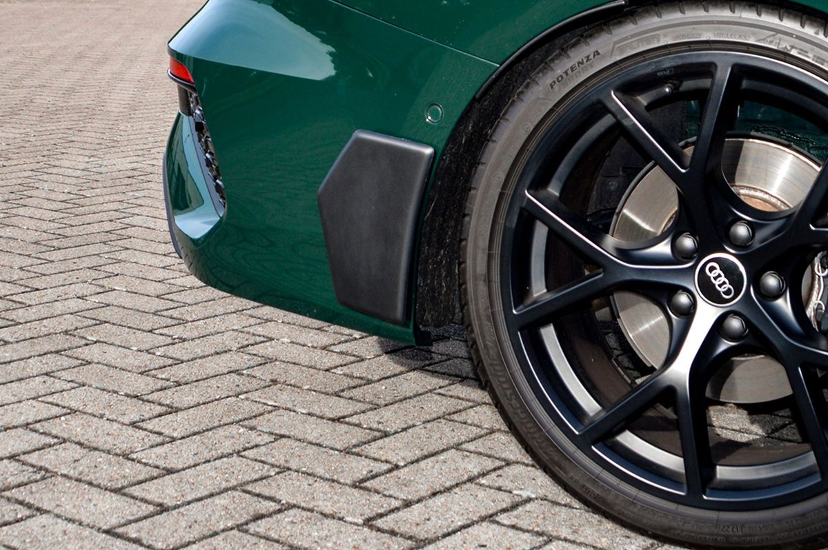 Black Gloss Performance Rear Bumper Side Flaps / Splitters For Audi RS3 8Y Sedan 2020+