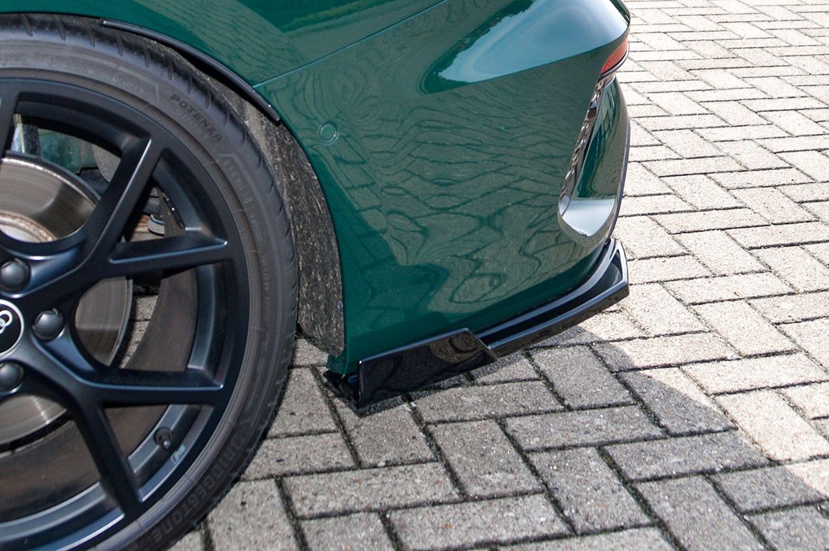 Black Gloss Performance Rear Bumper Side Flaps / Splitters For Audi RS3 8Y Sedan 2020+