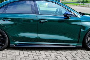 Performance Side skirts addons / Blades / diffusers / sill covers with Wing For Audi RS3 8Y 2020+