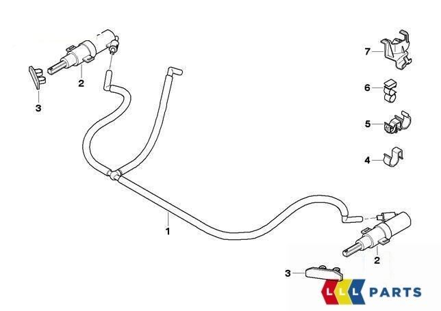 GENUINE BMW E90 E92 E93 M3 WASHER SPRAY NOZZLE JET LEFT N/S OR RIGHT O/S 61678044541 - Image 2