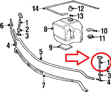 BMW NEW GENUINE Z3 SERIES E36 SPRAY NOZZLE FOR HEAD LAMP CLEANING LEFT 61678389739 - Image 2