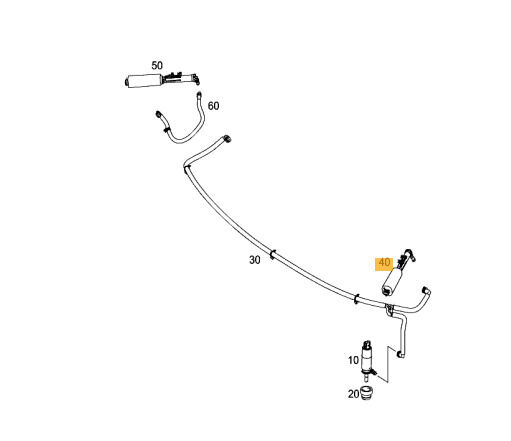 NEW GENUINE MERCEDES BENZ MB A W176 HEADLIGHT TELESCOPIC WASHER NOZZLE LEFT N/S A1768600147 - Image 3
