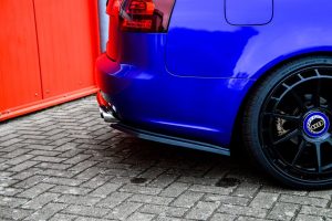 Black Gloss Performance Rear Bumper Side Flaps / Splitters For Audi S4 B7 04-09 s-line