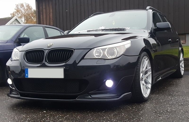 Front Bumper Spoiler Splitter Addon Valance Lip suitable for BMW 5 Series E60/E61 M-Technik (2004-2011) HM Style - Image 8