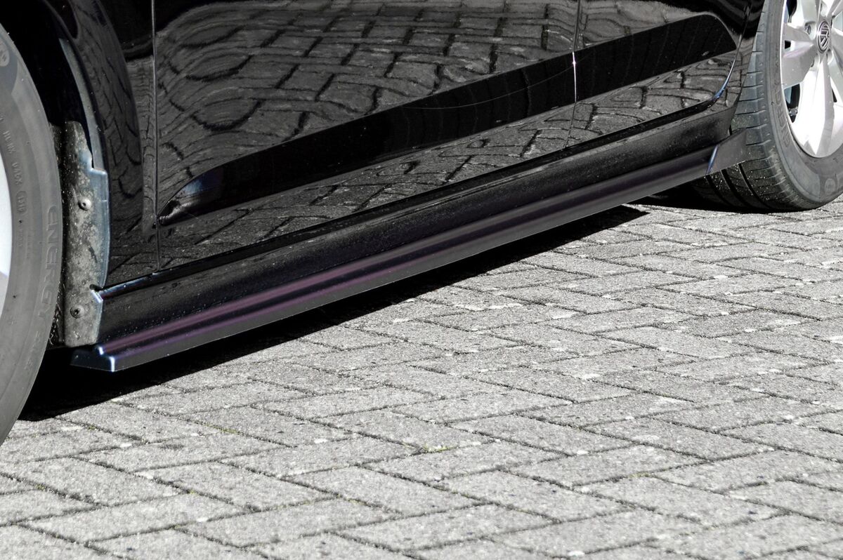 Performance Side skirts addons / Blades / diffusers / sill covers with Wing For VW Polo 6 2G 17-21 - Image 3