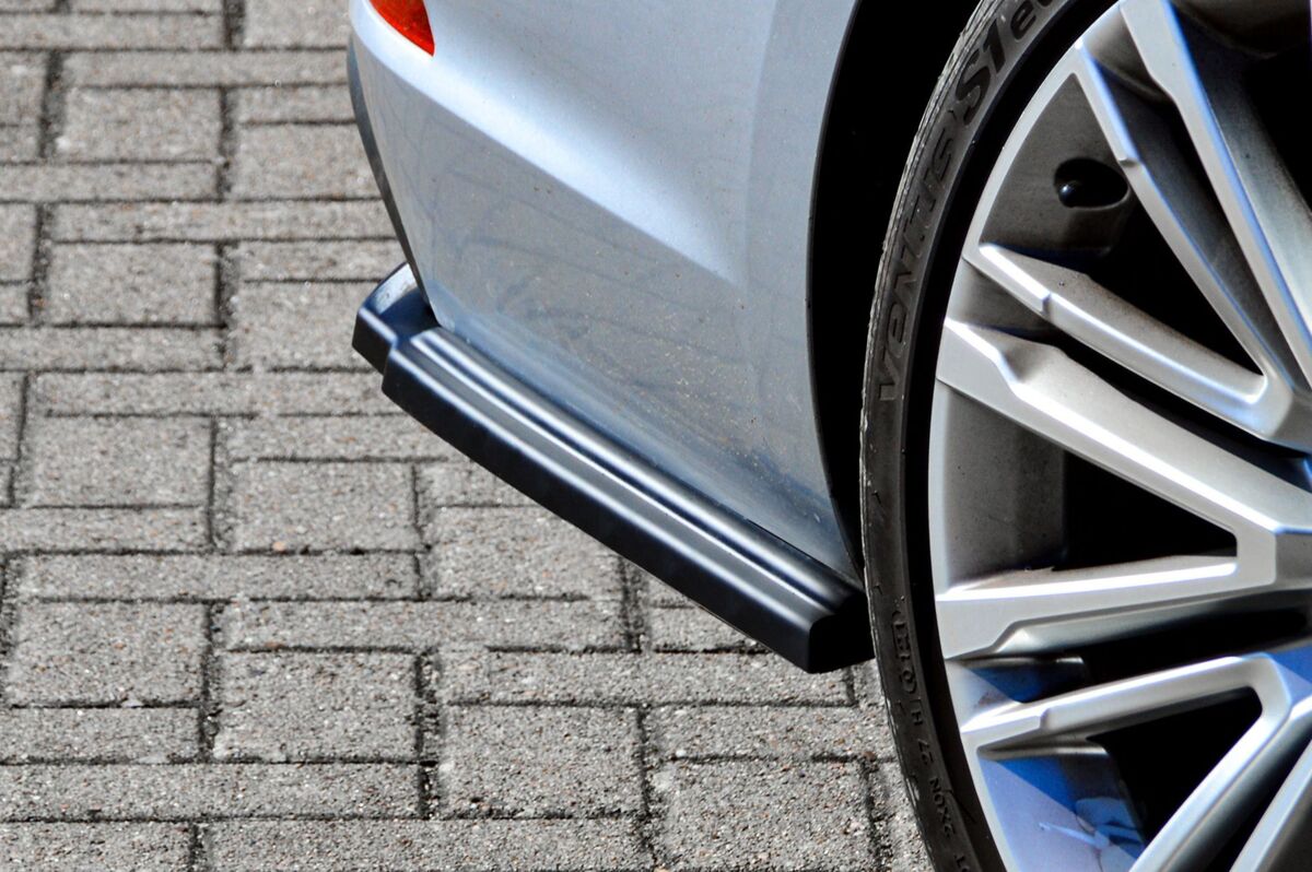 Black Gloss Performance Rear Bumper Side Flaps / Splitters For Audi A4 B9 18-19 - Image 3