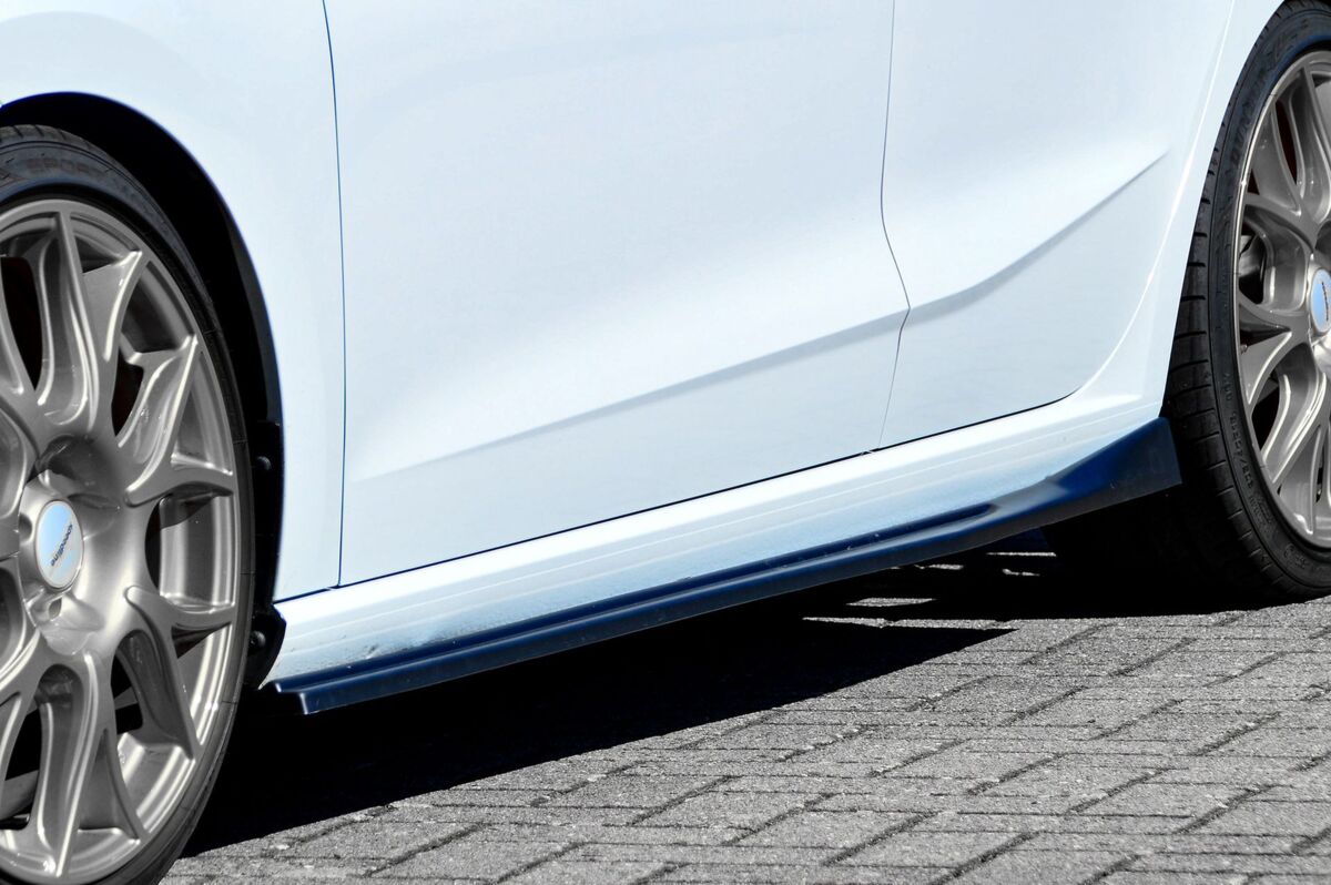 Black Gloss Performance Side skirts addons / Blades / diffusers / sill covers with Wing V2 For Seat Ibiza 6F KJ 17-21 - Image 2