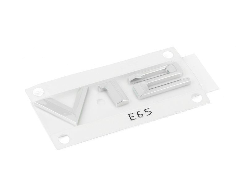 BMW NEW GENUINE E65 7 SERIES V12 FENDER / WING BADGE EMBLEM LEFT N/S 51147033255 - Image 5