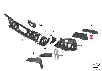NEW GENUINE BMW 3 SERIES G20 G21 FRONT BUMPER LOWER AIR DUCT COVER LEFT N/S  51748079719 - Image 2