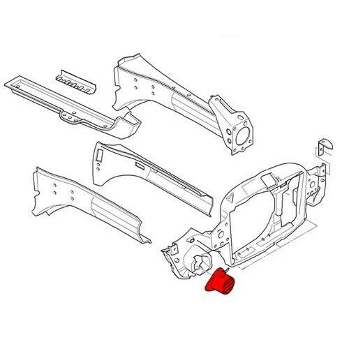 MINI NEW COOPER R50 R52 R53 (04/07-08) FRONT FOG LIGHT COVER RIGHT O/S 51711481435 - Image 2