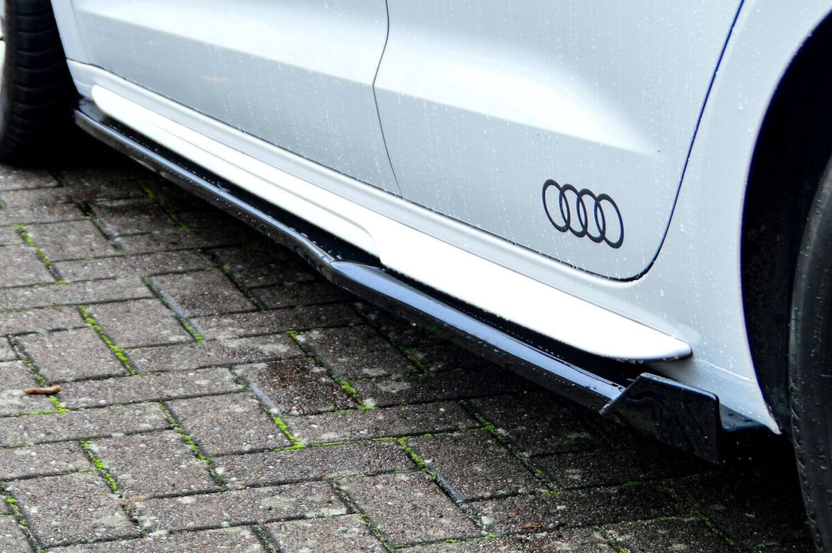 Performance Side skirts addons / Blades / diffusers / sill covers with Wing For Audi A1 GB 18-22