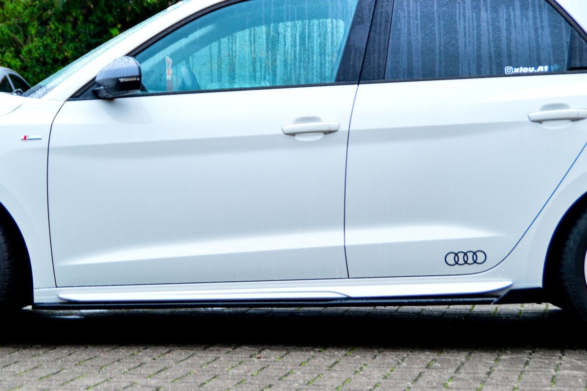 Performance Side skirts addons / Blades / diffusers / sill covers with Wing For Audi A1 GB 18-22 - Image 3