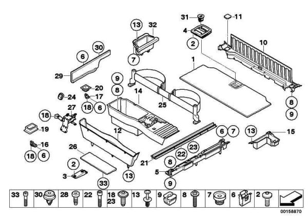 BMW NEW GENUINE 5 E61 X5 E70 X6 E71 FLOOR CARPET TRUNK GREY HANDLE 51476958162 - Image 2